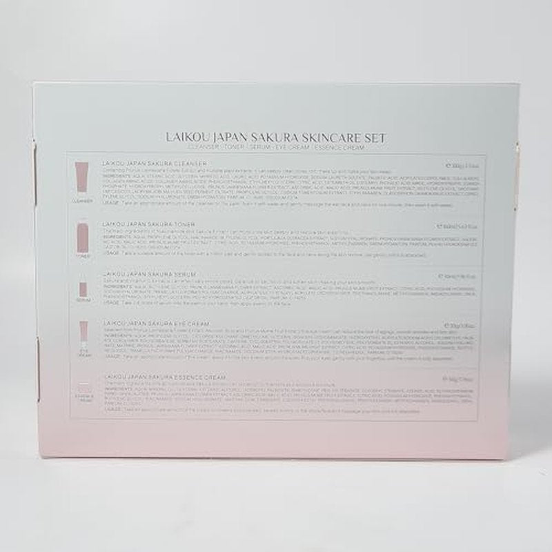 LAIKOU Skin Care Set, Skin Care Routine Kit for Women, Teen Face Care Kit Girls, Skincare Gift Set with Cleanser, Toner, Serum, Eye Cream, Face Cream 5pcs Mother's Day Christmas Birthday Daughter Wife