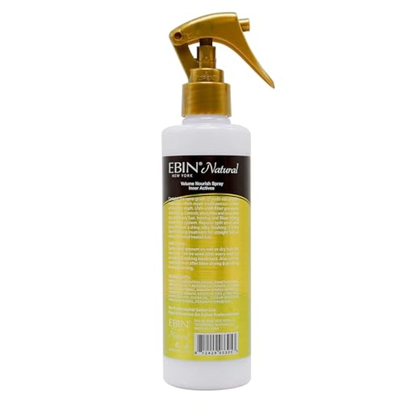 EBIN NEW YORK Detangling Hair Mist infused with Moroccan Argan Oil 8.5 oz / 250ml Bundle Adds Shine for Manageable Hair