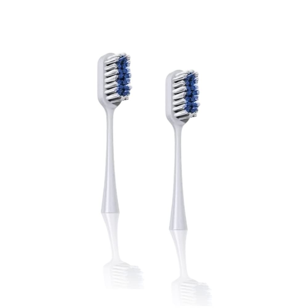 6-Pack Pop Sonic Replacement Toothbrush Heads - Compatiable w/Go Plus - Toothbrush Head w/Super Soft Dupont Tynex Nylon Bristles