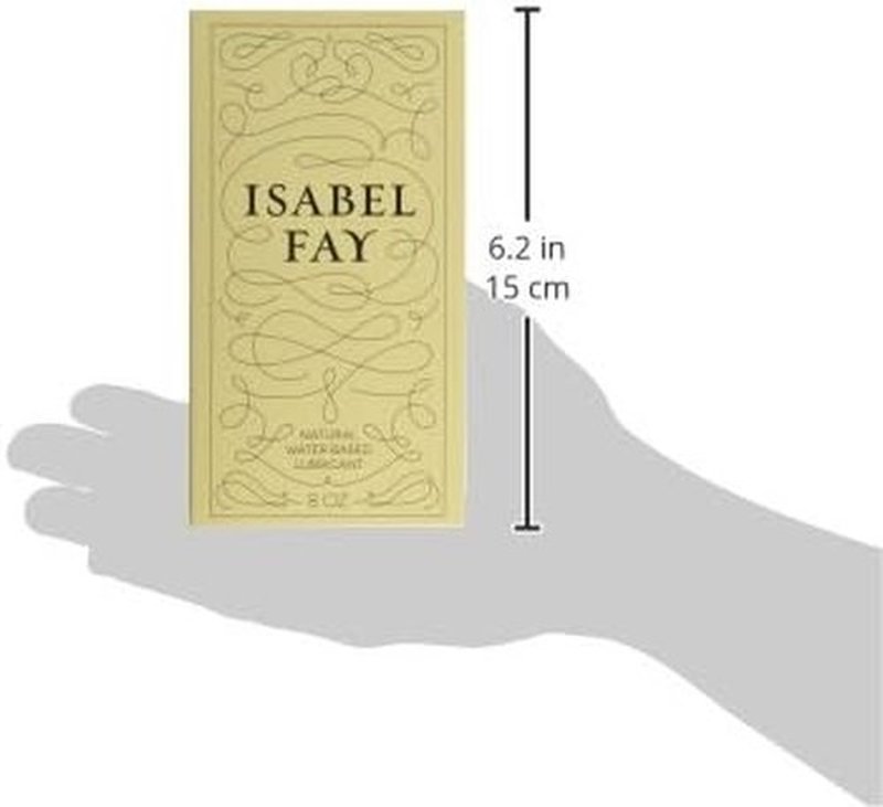 Isabel Fay Natural Water-Based Personal Lubricant - Paraben-Free & Glycerin-Free, 8 oz for Sensitive Skin