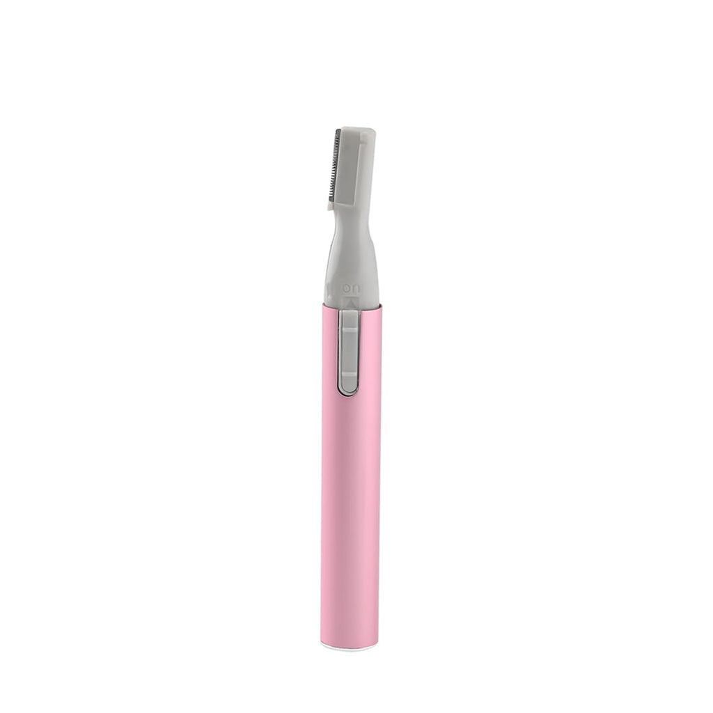 minkissy Women Electric Eyebrow Trimmer Battery Operated Facial Hair Razor with Comb Compact Size for Gentle Hair Removal on Face Neck and Arms