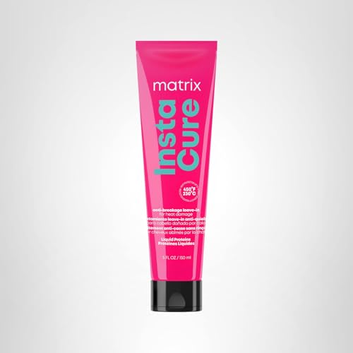 Matrix Instacure Anti-Breakage Leave-In Hair Treatment, Repairs & Strengthens, With Heat Protection, For Damaged Hair, Sulfate-Free & Vegan, 5.1 Oz