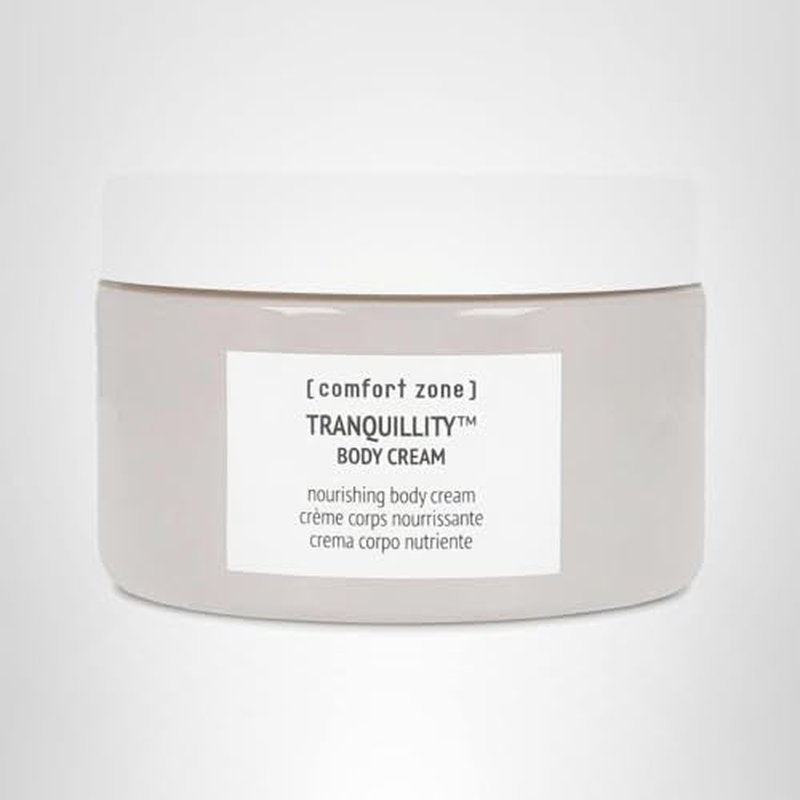[ comfort zone ] Tranquillity Body Cream, Aromatic Nourishing Moisturizer, Hydrates, Silky Feel, Relieves Stress, Clean Beauty, Vanilla, Cedarwood, Sweet Orange, Very Dry Skin, 6.27 Fl Oz