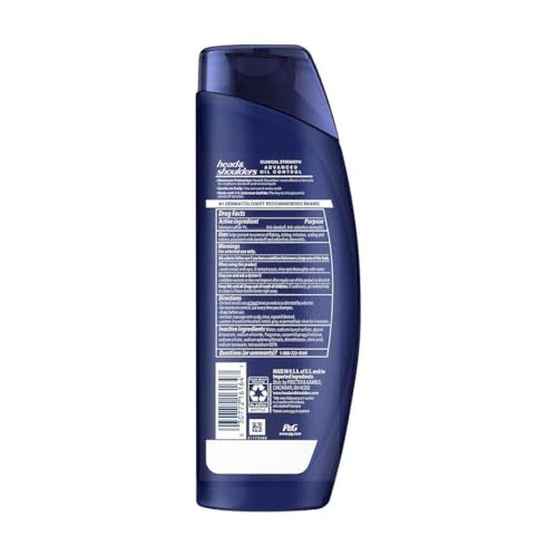Head & Shoulders Dandruff Shampoo, Clinical Strength Advanced Oil Control, Our Maximum Anti-Dandruff Prescription-Strength Formula, Flake Protection, Seborrheic Dermatitis Relief, Citrus, 13.5 Fl Oz