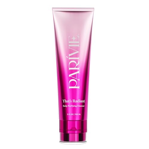 Parivie Daily Purifying Cleanser - Gel-to-Cream Face Wash with BHA & Ceramides - Gently Removes Makeup & Impurities - 5 fl oz