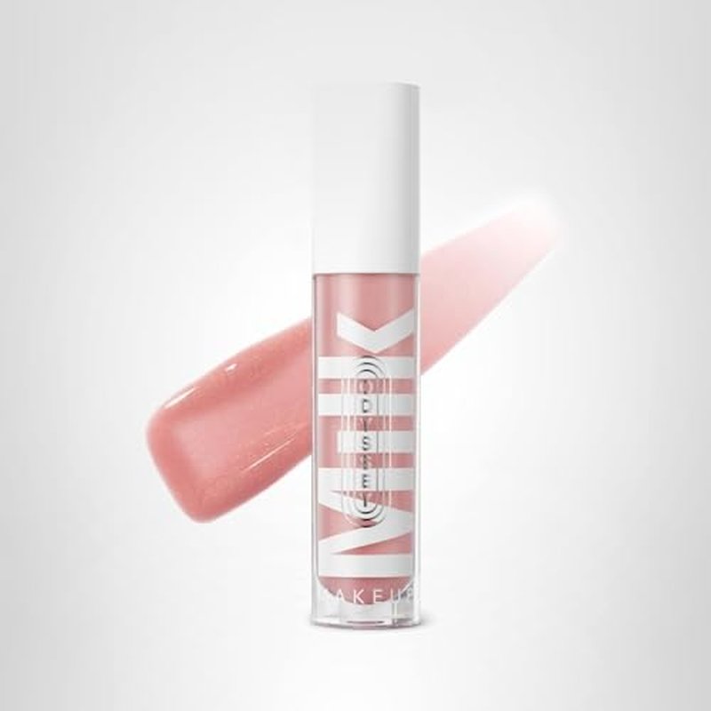 Milk Makeup Odyssey Lip Gloss – Non-Sticky, Hydrating + Sheer-Tinted Gloss with Long-Lasting, High Shine Finish – Vegan Formula Nourishes with Jojoba Oil – Soul Search (Light Pink Shimmer), 0.2oz