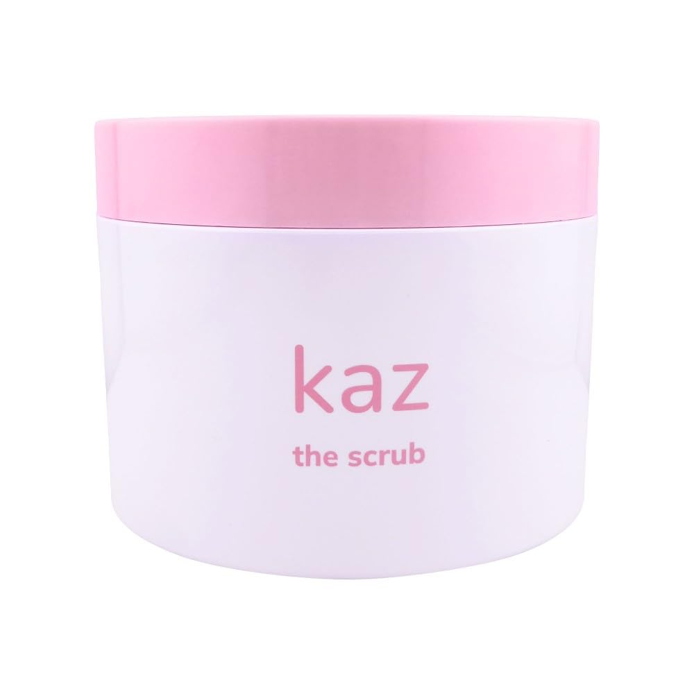 Waxness Kaz Ingrown Hair Sugar Scrub Exfoliator with Tea Tree Oil & Strawberry 8 fl oz (236 ml) – Professional Skin Care