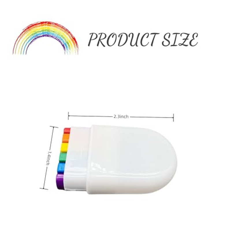 DoubleWood Rainbow Face Paint Set, 4 Count, Pride Face Paint Stick for LGBT Pride Month Celebrations Party, Rainbows Makeup Gay Pride Crayons for Body, Rainbow
