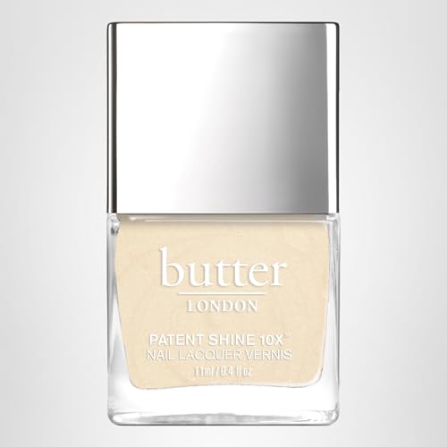 butter LONDON Patent Shine 10X Nail Lacquer Polish, High Street Crème (Gold) - Gel-Like Finish & Chip-Resistant Nail Lacquer Helps Protect & Strengthen Nails - Non-Toxic & Cruelty-Free (0.4 Fl Oz)