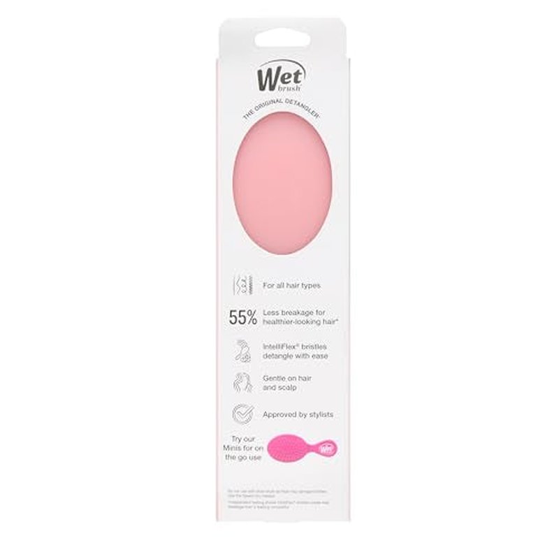 Wet Brush Original Detangler, Pink Drink (Summer Quencher), Ultra-Soft IntelliFlex Bristles Glide Through Tangles, Detangling Hair Brush (Wet & Dry), Women & Men, Limited Edition
