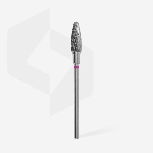STALEKS PRO Expert Carbide Nail Drill Bit (Corn, Purple, 5mm Head / 13mm WP) – Coarse Hardness for Artificial Nail Correction & Gel Polish Removal in Hardware Manicure/Pedicure