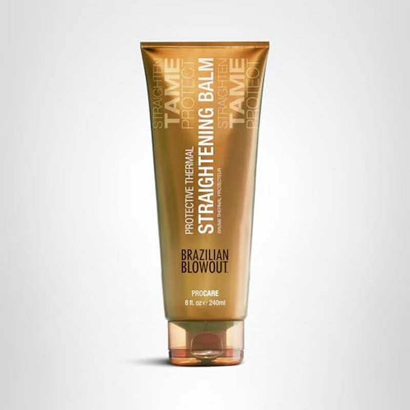 Brazilian Blowout Protective Thermal Straightening Balm, 8 Fl Oz (Pack of 1)