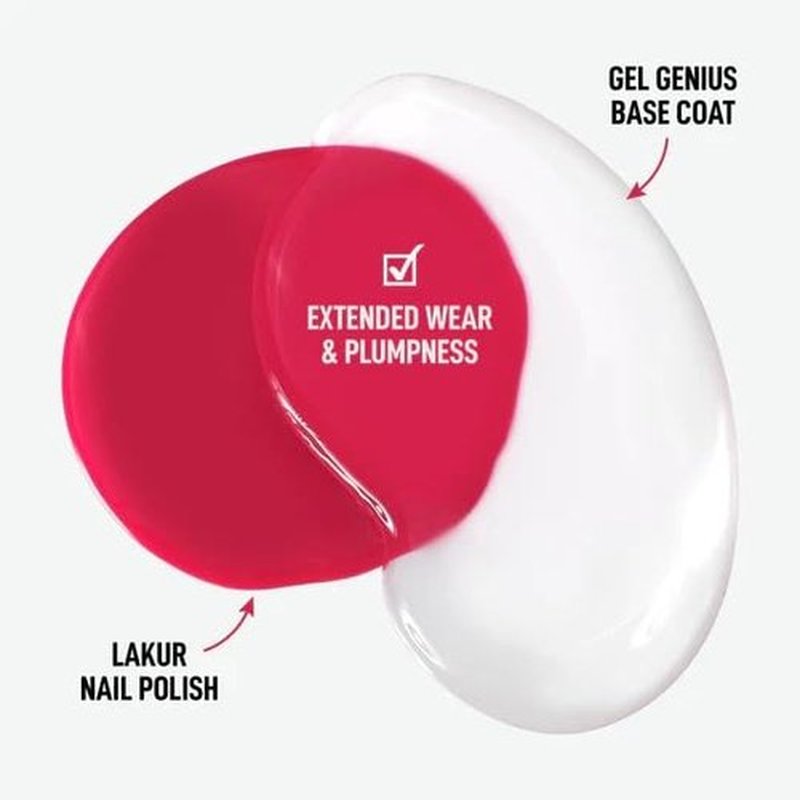 LONDONTOWN Gel Genius Top Coat & Base Coat Set - High Shine, Chip Resistant, Quick Dry | 0.4 Fl Oz Each