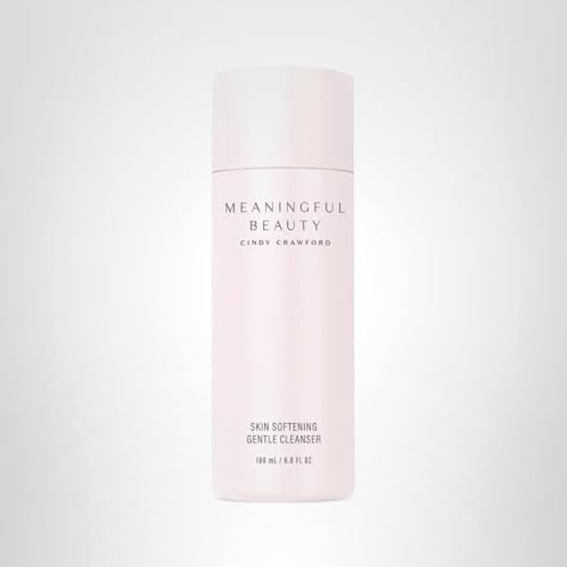 Meaningful Beauty Skin Softening Gentle Cleanser, Non-Foaming Face Wash Cream for Hydration and Smoothness, Anti-Aging Skincare Facial Cleanser for Women with All Skin Types, Fragrance Free, 6 Fl Oz