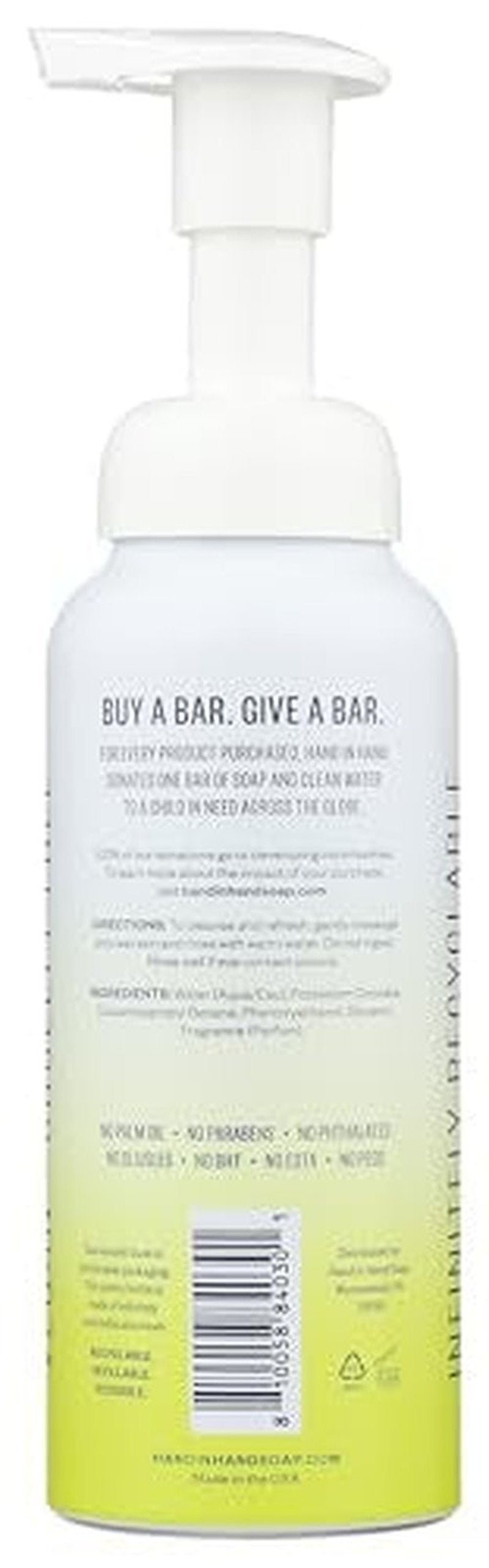 Hand In Hand, Soap Hand Foaming Rosemary Lemon, 9 Fl Oz