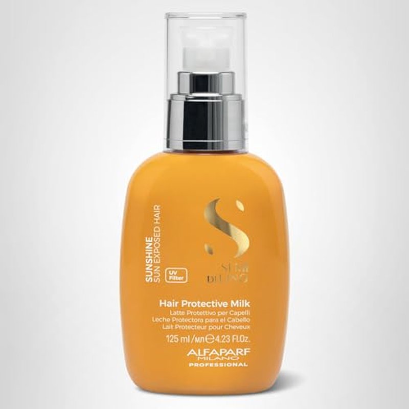 ALFAPARF MILANO Semi di Lino Sunshine Protective Hair Milk - Leave-in Treatment with UV filter - Moisturizing Treatment for Sun Exposed Hair - Hair Detangler - For Soft, Shiny, Lightweight Hair