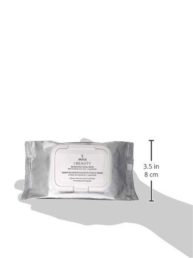 IMAGE Skincare Refreshing Facial Cleansing Wipes - Effectively Cleanse & Remove Makeup with Cucumber & Aloe Vera | 30 Count
