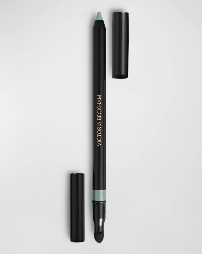 Victoria Beckham Satin Kajal Eyeliner - Longwear Waterproof in Seafoam with Face Sheet Masque