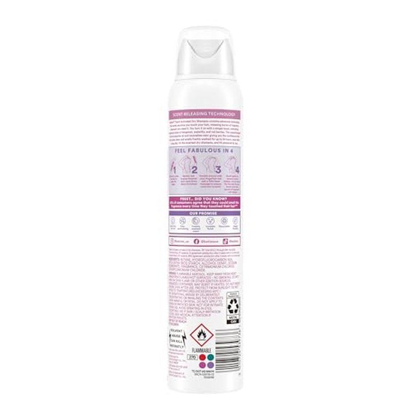 Batiste Touch Activated Dry Shampoo, Up to 24 Hours of Freshness, Absorbs Oil in Hair Between Washes with Lasting Scent Releasing Technology, 3.81 Oz