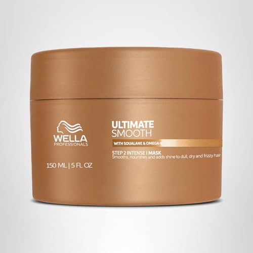 Wella Professionals ULTIMATE SMOOTH Intense Mask | Nourishing Treatment for Dry & Frizzy Hair | With Squalane & Omega 9 | 5 Fl Oz