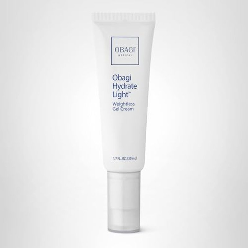 Obagi Hydrate Light Weightless Gel Cream – Lightweight Moisturizer for 24 Hour Hydration – Oil Free, Hypoallergenic & Suitable for All Skin Types – 1.7 oz