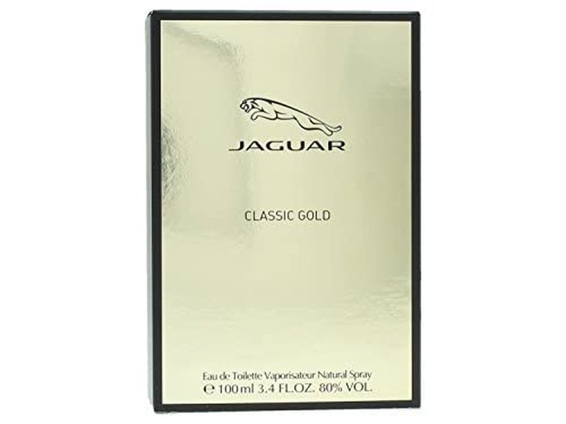 Jaguar Classic Gold Eau de Toilette Spray for Men - 3.4 Ounce | Pack of 2 for Lasting Fragrance