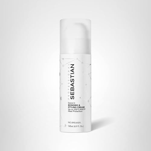 Sebastian Professional No Breaker Bonding & Styling Leave-In Cream | Intense Hair Conditioning Cream with Heat Protection | 72 HR Frizz-Free, Flexible Hold | 4.9 fl oz | Packaging May Vary