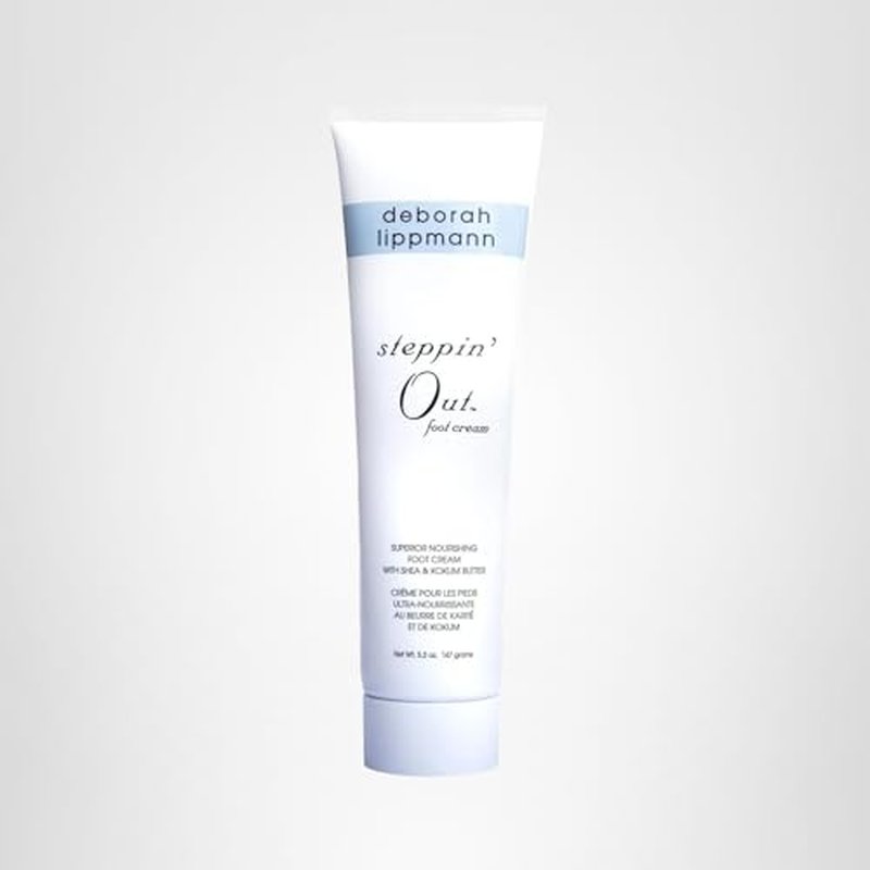 Deborah Lippmann Steppin' Out Foot Cream | Moisturizes & Softens Dry Feet, Restores Flexibility & Cracked Heels for Healthy Skin | Non-Greasy | 5.2 Oz