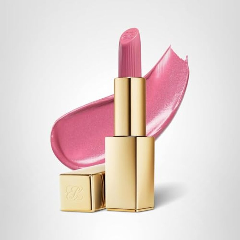 Estée Lauder Pure Color Long-Lasting Hi-Lustre Lipstick for Women | Shimmer Finish, 0.12 Ounce, 221 Pink Parfait