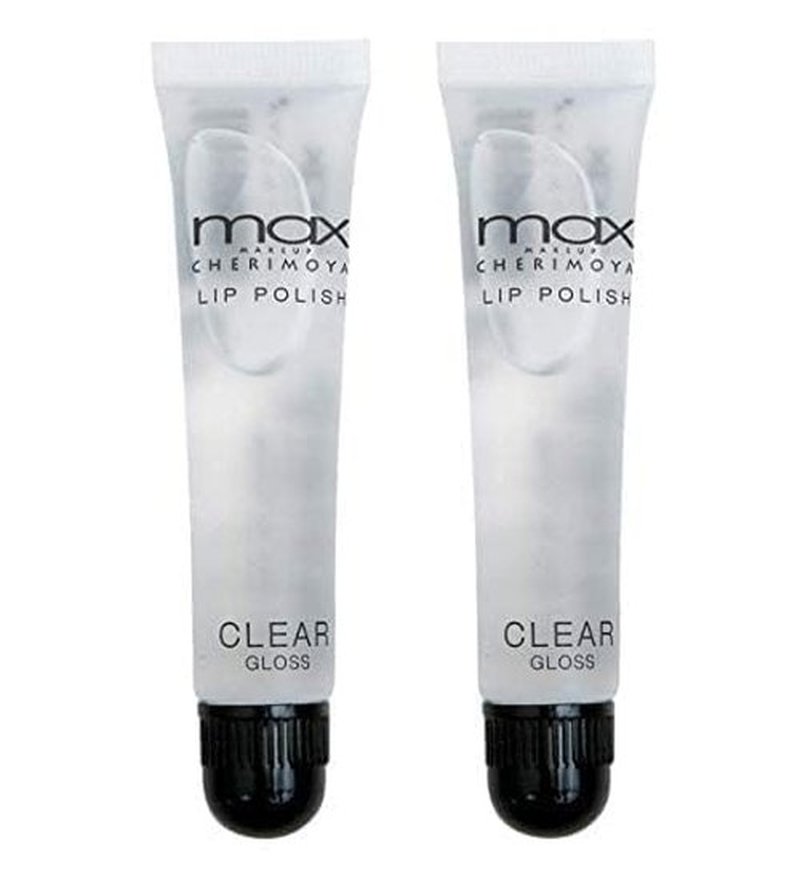 Cherimoya MAX Clear Lip Polish - Hydrating Formula for Luscious Lips | Set of 2 Pieces