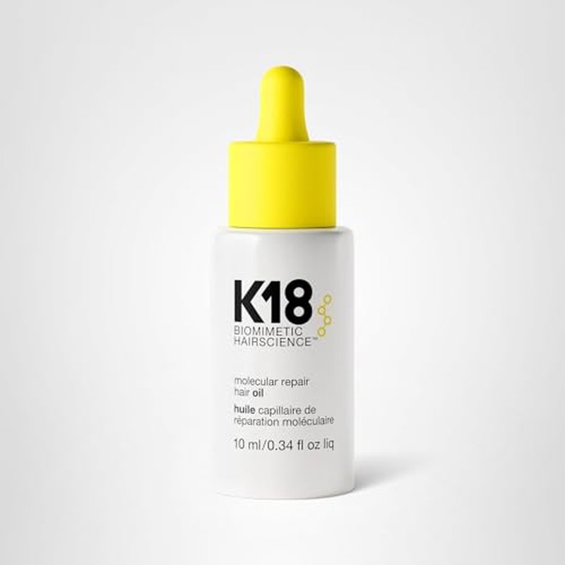 K18 Molecular Repair Hair Oil, Weightless Oil for Stronger, Healthier Hair, Suitable For All Hair Types, 0.34 Fl Oz