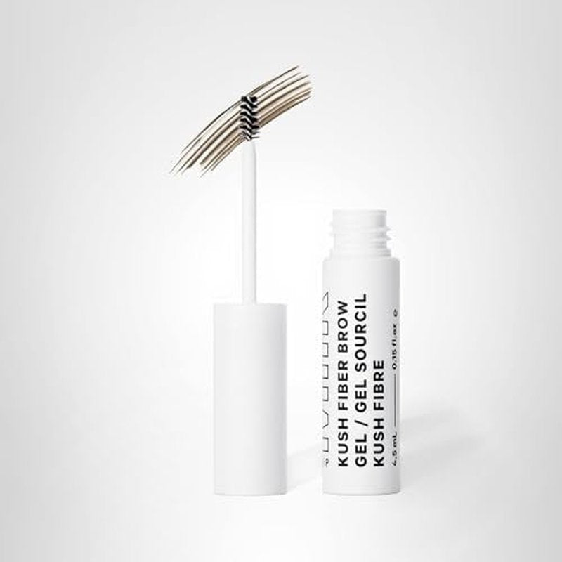 Milk Makeup KUSH Fiber Brow Gel – Tinted Gel Fluffs, Fills + Holds Eyebrows for a Fuller, Natural Look – Conditioning, Vegan Formula – Herb (Medium Brown), 0.15 oz