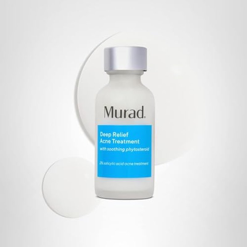 Murad Deep Relief Acne Spot Treatment with 2% Salicylic Acid – Patch-Like Liquid Treatment for Deep, Hormonal Acne & Breakouts – 1 Fl Oz