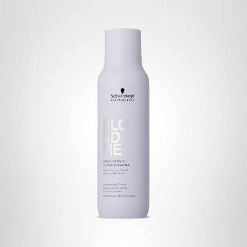 BlondMe Bond Repair Purple Shampoo for Blonde Hair | Neutralizes Yellow & Brassy Tones | Strengthens, Repairs, & Prevents Breakage | For Moisturized, Healthy-Looking Cool-Toned Blondes