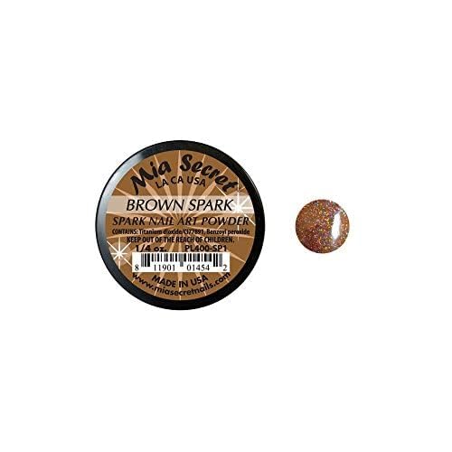 Mia Secret Professional Spark Collection Acrylic Powder 1/4 oz (Pick Your Color) (Brown Spark)