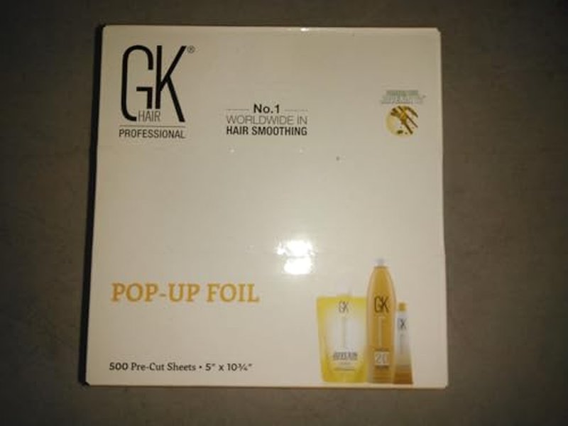 GK Hair Pop-up Foil with Box of 250 Sheets for Hairs Coloring – Premium Silver Aluminum Foil for Hair Highlighting, Coloring, and Dyeing