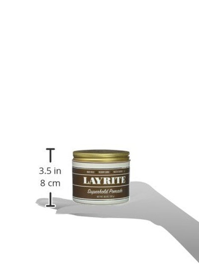 Layrite Superhold Pomade - Maximum Hold Hair Styling Product | 4 Oz for All-Day Control