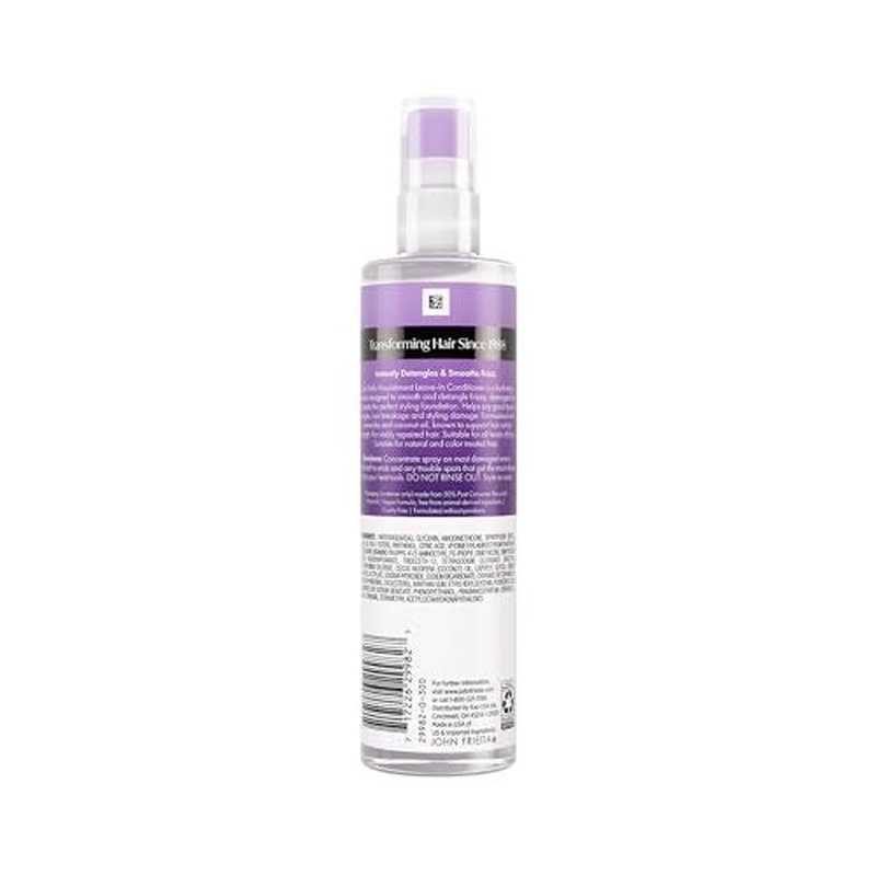 John Frieda Frizz Ease Daily Nourishment Leave-In Conditioner, Anti-Frizz Leave-in Conditioner for Curly Hair and Straight Hair, 8 Fl Oz