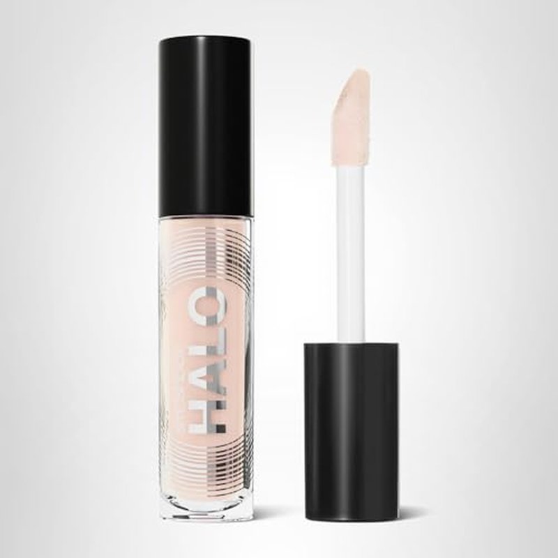 Smashbox Halo Plump + Glow Lip Gloss | Non-Sticky, Hydrating, Plumping Lip Gloss with 6-Hour Shine | Hyaluronic Acid and Vitamins C+E, 0.14 Fl Oz, Beam