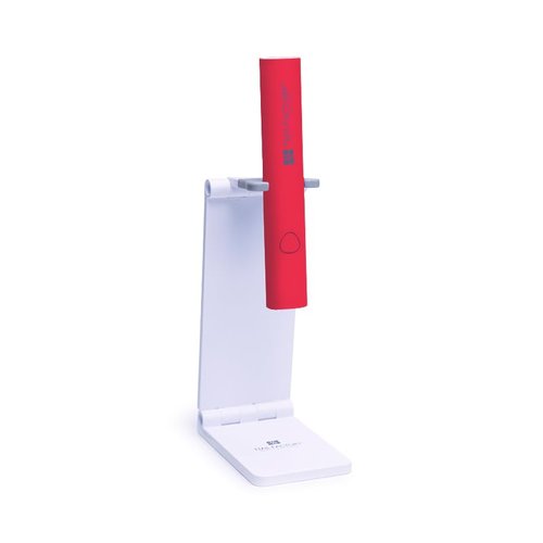 Nail Factory Xpress Pocket LED Lamp, 3W, 20/60 Second Timer, Multi-Position Base (RED)