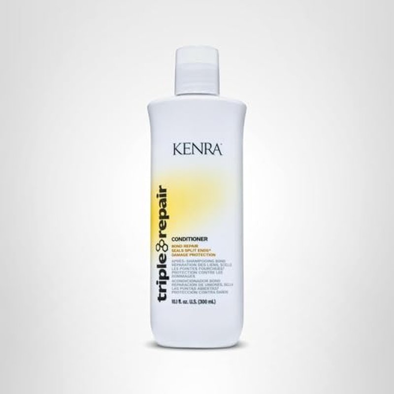 Kenra Professional Triple Repair Conditioner | Targets & Repairs Weak or Broken Bonds | Split Ends | Damaged Hair | Bond Builder | Sulfate-Free | 10.1 fl. oz.