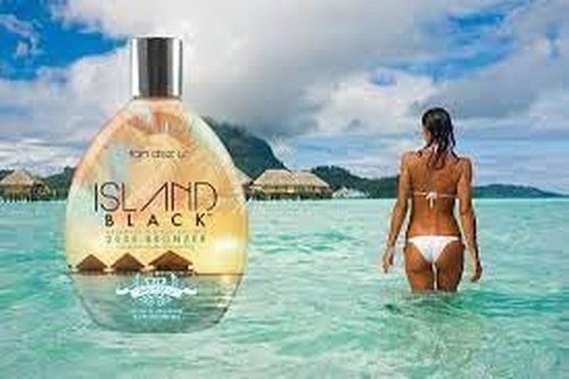 Tan Asz U Island Black 200x Tanning Lotion Bronzer for Indoor and Outdoor use and Plateau Busting Bronzer Dark Tanning - 13.5 oz.