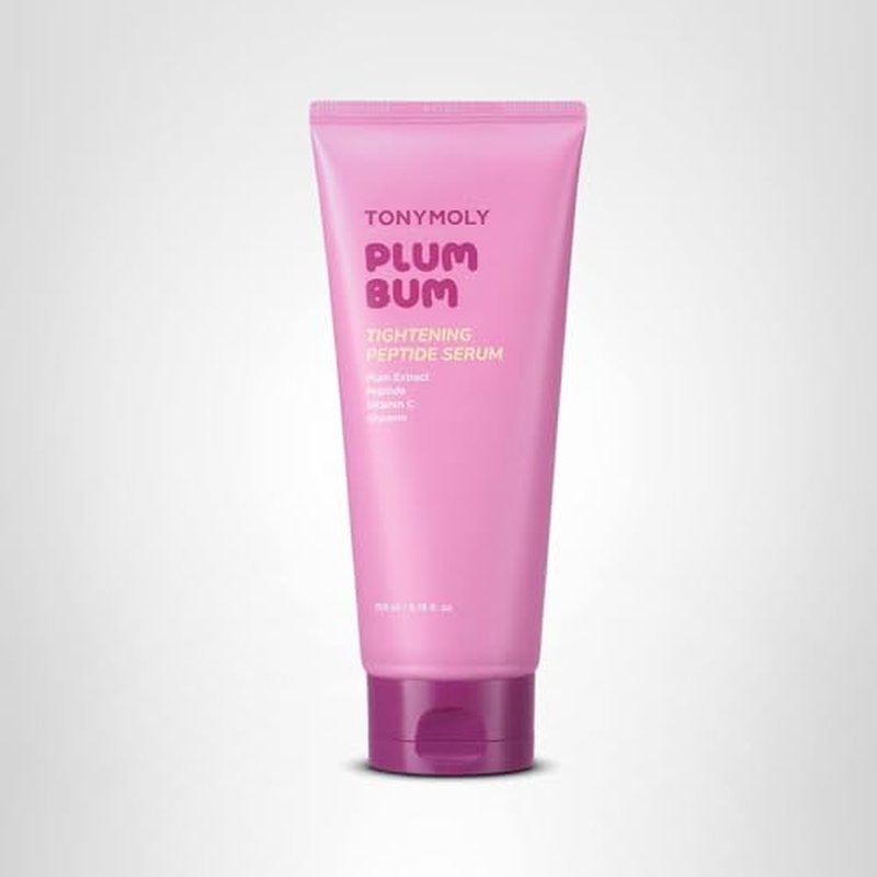 TONYMOLY Plum Bum Tightening Peptide Serum – Firming & Hydrating Body Serum with Plum Extract, Vitamin C & Glycerin, 6.76 fl oz