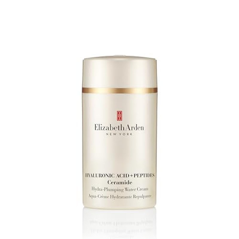 Elizabeth Arden Hyaluronic Acid + Peptides Ceramide Hydra-Plumping Water Cream, Lightweight Gel Texture, Deeply Hydrating + Firming Moisturizer, 1.7 oz