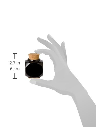 Young Nails Ceramic Black Dampen Dish - Durable Design with Cork Base for Nail Art