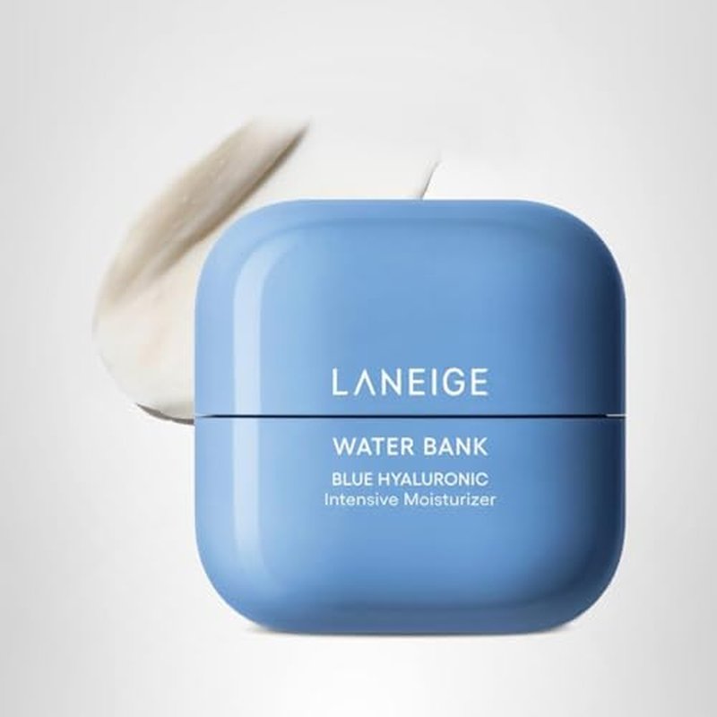 LANEIGE Water Bank Blue Hyaluronic Intensive Moisturizer: Hydrating Face Cream for Very Dry Skin with Squalane & Peptide for Skin Barrier Support, Dermatologist-Tested