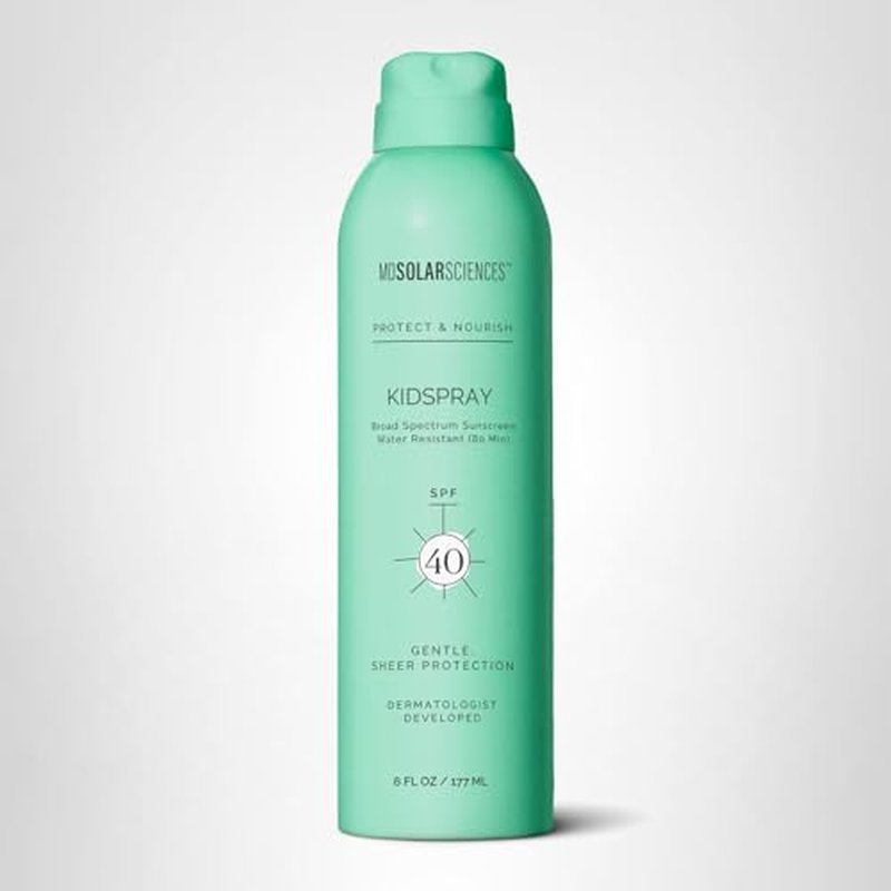 MDSolarSciences KidSpray SPF 40 | Water-Resistant, Broad-Spectrum Sunscreen Spray for Kids | Infused with Indian Gooseberry, Vitamin C & Antioxidants | Non-Aerosol | Safe for Sensitive Skin (6 Fl Oz)