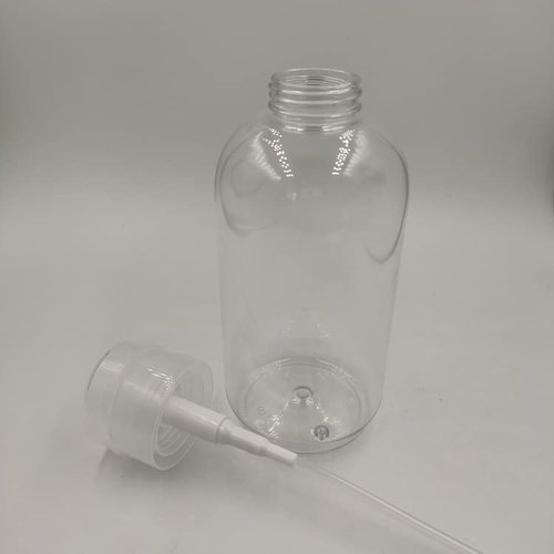 2Pcs 500ml (16.9oz) Nail Polish Remover Pump Bottle Dispenser Empty Push Down Pump Dispenser Bottle with Flip Top Cap for Nail Polish and Makeup Remover, Clear