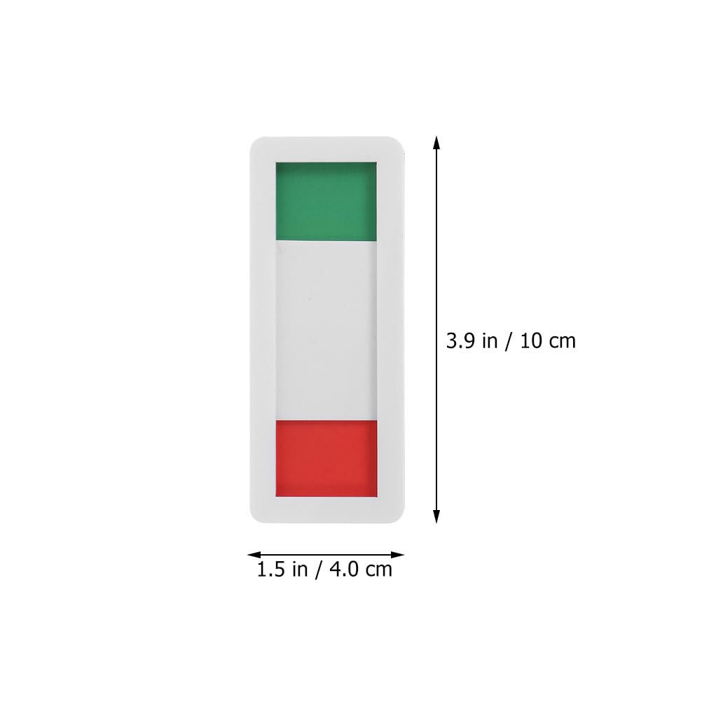 8 pcs Acrylic Open Closed Sign for Office Doors, Red/Green Slider Signs with Privacy Indicator for Meetings, White Background