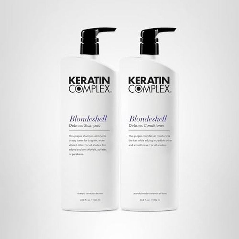 Keratin Complex - Blondeshell Debrass Shampoo & Conditioner Duo - 33.8 fl oz Each